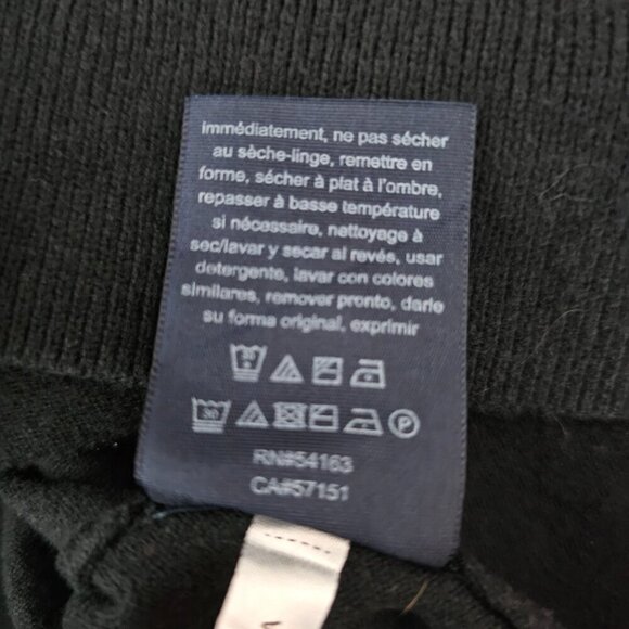 Tommy Hilfiger Black Turtleneck Button Sweater Top - Picture 3 of 7